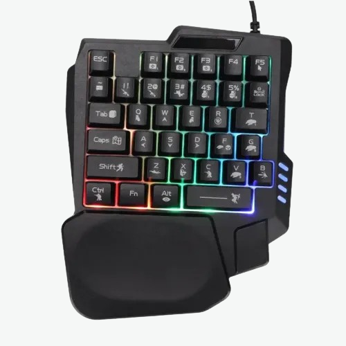 Jedel K601 Single Hand RGB Gaming Keyboard
