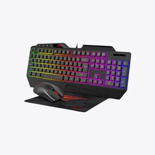 Havit KB889CM RGB Gaming Keyboard, Mouse & Mouse Pad 3-IN-1 Combo