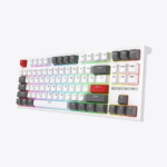 Royal Kludge RK R87 RGB Hot-Swappable Red Switch And White Mechanical Keyboard