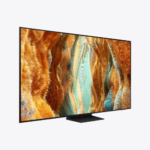 An angled view of the Samsung 43Q65D 4K QLED Smart TV on its stand, displaying a vibrant, abstract, liquid-like image. An angled view of the Samsung 43Q65D 4K QLED Smart TV and soundbar mounted on a wall, displaying a vibrant sunset over a field of horses. A Samsung 43Q65D TV shows a soccer game with an on-screen chat panel, and a phone displays the same screen. The Samsung 65QN70F QLED TV sits on a low stand with a soundbar, displaying abstract, colorful canyon art. Product Page | Mymensign Branchalarm Ramadan Deal Samsung 65QN70F 65" Neo QLED UHD 4K Smart TV (Unofficial)