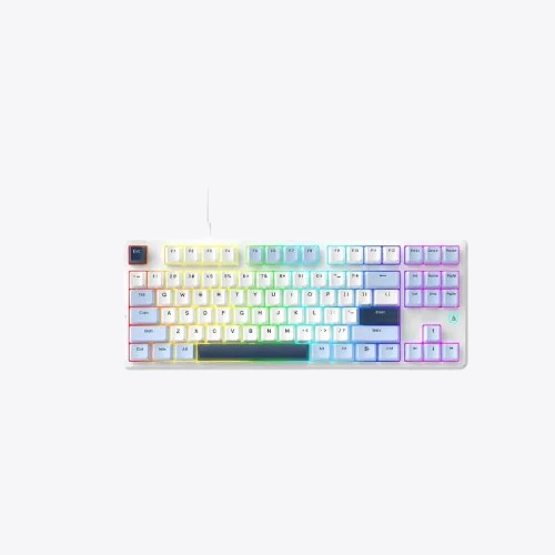 AJAZZ AK870 V2 Wired Flying Fish Switch And Blue White Mechanical Gaming Keyboard