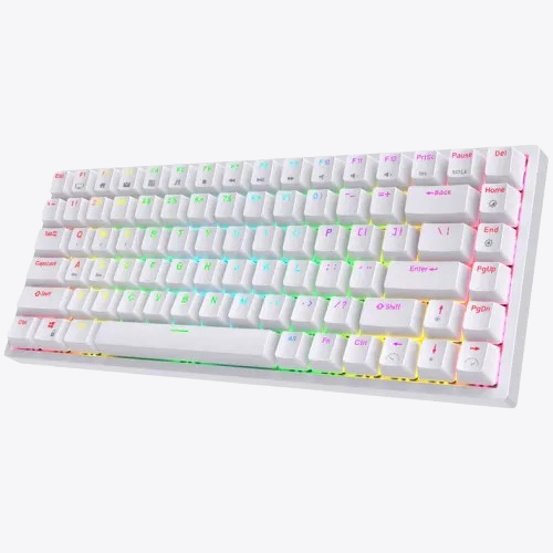 ROYAL KLUDGE RK84 Gateron Brown Switch And White Mechanical Keyboard