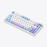 Monka K75 Tri-Mode Gasket Mount Hotswappable Strawberry Jam And Ocean Wave Purple Mechanical Keyboard