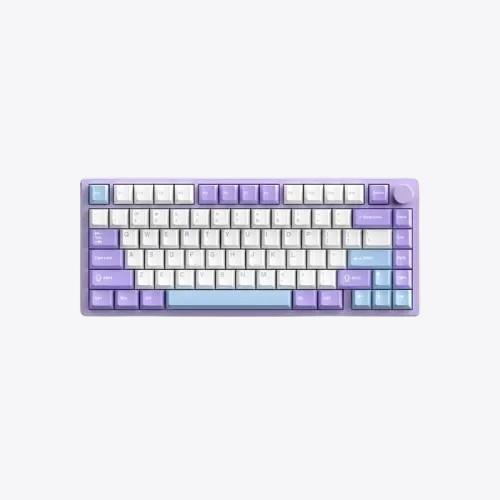 Monka A75 Tri Mode RGB Misty Blue Color Mechanical Keyboard