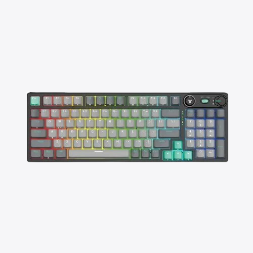 Fantech ATOM PRO96 MK914 RGB Gaming Red Switch And Mercury Color Mechanical Keyboard