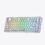 Redragon ELF PRO K649 Transparent White Mechanical Keyboard