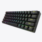Dareu EK861 TRINITY GTR Brown Switch RGB Tri-Mode Wireless Mechanical Black Keyboard