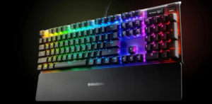 Steelseries Apex 7 RGB Blue Switch Mechanical Gaming Keyboard With Magnetic Wrist Rest