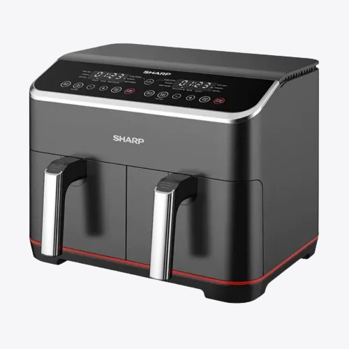 Sharp KF-DF80RT-K3 8L Double Basket Air Fryer