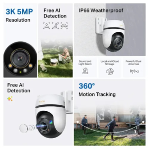TP-Link Tapo C530WS 5MP Outdoor Pan & Tilt WiFi Camera