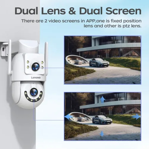 Lenovo X6T-U 3MP Dual Lens Pan & Tilt WiFi Camera