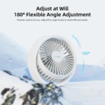 Vyvylabs D04 Mini Portable Desktop Fan with LED light - Image 2