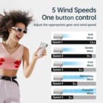 Jisulife Life9 ArcticStorm Portable Handheld Cooling Fan Pro