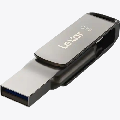 Lexar JumpDrive D400 DualConnect 64GB USB 3.1 Type-C Flash Drive