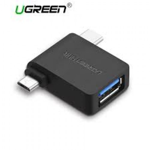 UGREEN 30453 Micro USB + USB-C to USB 3.0 Adapter – DualSync OTG Bridge