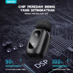 KINYO J36 DuoClip Wireless Lavalier Microphone for Android & iOS Live Streaming