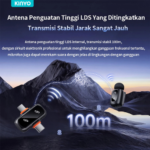KINYO J36 DuoClip Wireless Lavalier Microphone for Android & iOS Live Streaming