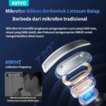 KINYO J36 DuoClip Wireless Lavalier Microphone for Android & iOS Live Streaming
