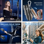 P15 Mini Grip Quadripod MagSafe Compatible Selfie Stick & Tripod - Image 7
