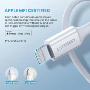 UGREEN US171 1.5M USB Type-C to Lightning PD Fast Charging Cable