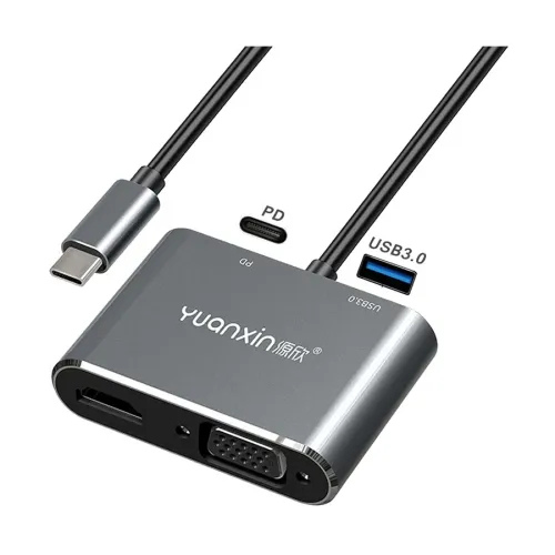 Yuanxin X-3402 UltraHub 4-in-1 USB-C Multiport Converter