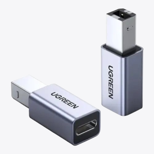 UGREEN US382 USB Type-B to USB Type-C Female OTG Converter Adapter