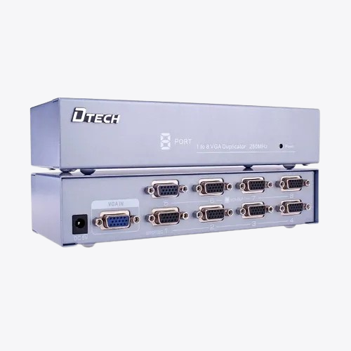 Dtech DT-7258 1-to-8 VGA Splitter for Multi-Monitor Display