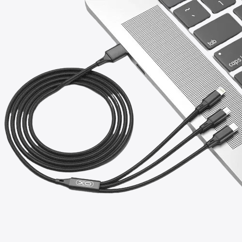 XO NB173 MultiCharge 3-in-1 Universal Fast Charging Cable