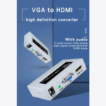 Dtech DT-7004B VisionBridge VGA to HDMI Converter with Audio