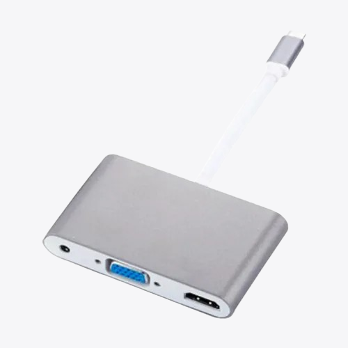 Yuanxin X-3218 Type-C to HDMI + VGA + 3.5mm Audio Adapter