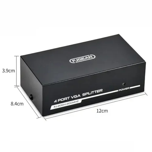 FJGEAR FJ-2004 4-Port VGA Video Splitter