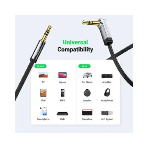 UGREEN AV119 3M Hi-Fi 3.5mm Male to Female Audio Extension Cable